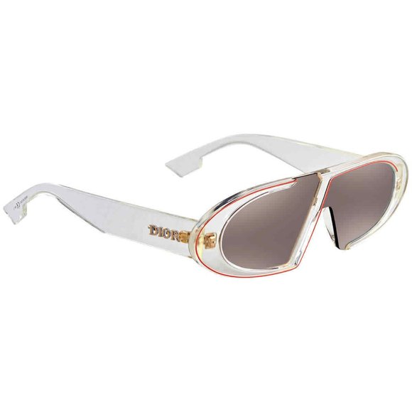 Dior White Crystal Men's 64mm Sunglasses! New! - Picture 1 of 3